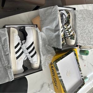 Size 10 - adidas Superstar 80s x A bathing ape x Undefeated White - GZ8980